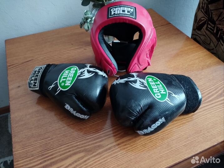 Боксерские перчатки 10 oz натуральная кожа