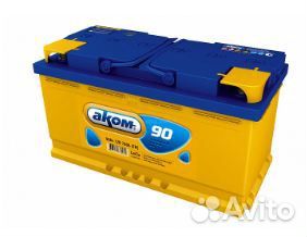 Аккумулятор akom 6CT-90 Ач обратный акб