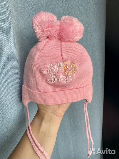 Шапки демисезон зима / Чепчик пинетки