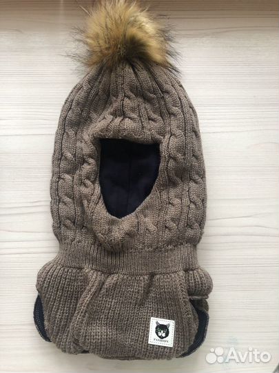 Шапка шлем зимняя