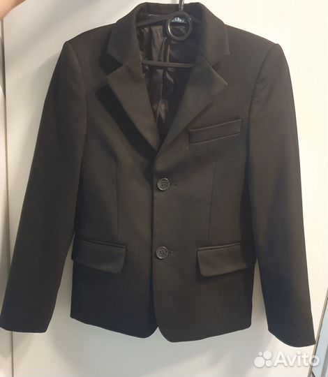 Пиджак на мальчика 128 чёрный
