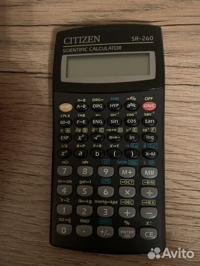 Инженерный калькулятор Citizen SR-260