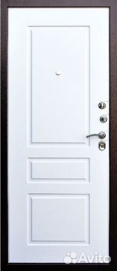 Входная стальная дверь Кондор Честер софттач белый