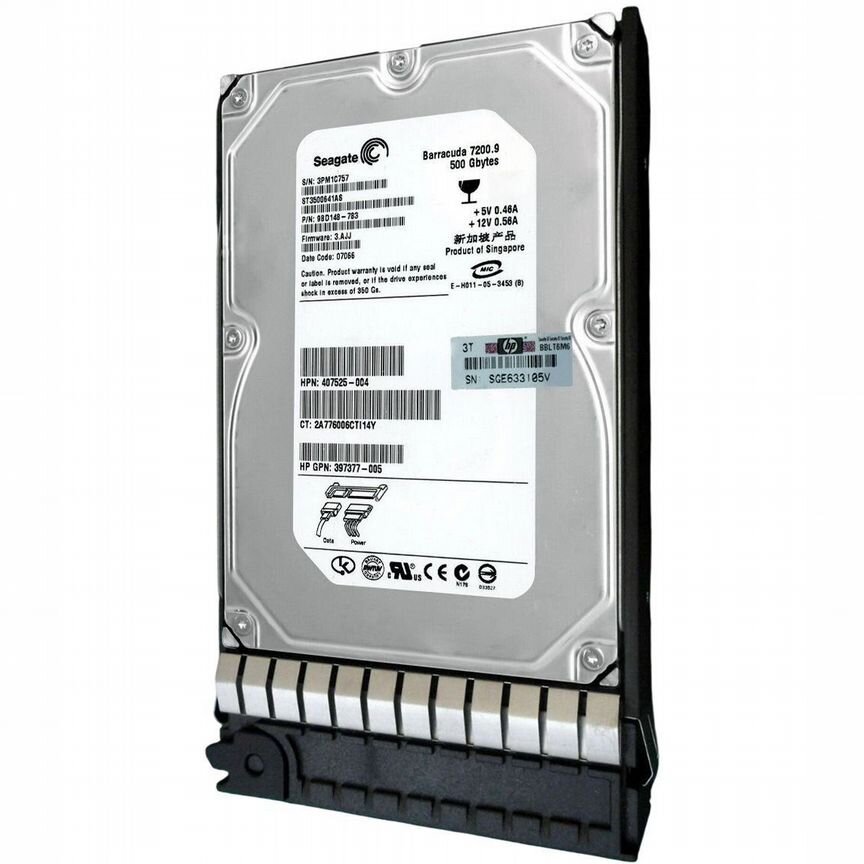 [407525-004] Жесткий Диск Hp 500gb Sata3.5" Hdd 407525-004
