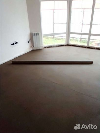 Механизированная стяжка пола за один день