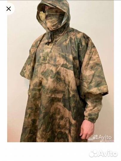 Пончо плащ-палатка дождевик мох,пиксель,мультикам