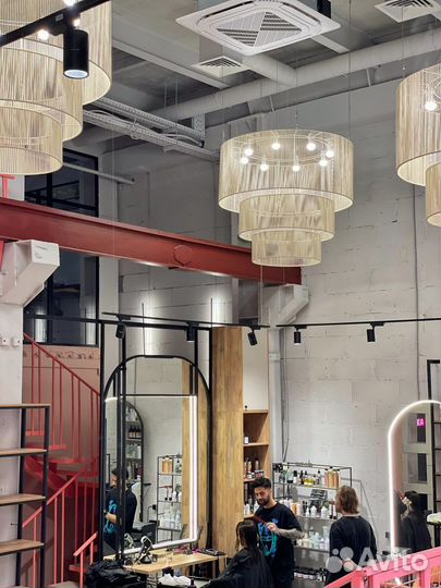 Абажур люстра макраме плетение больших размеров