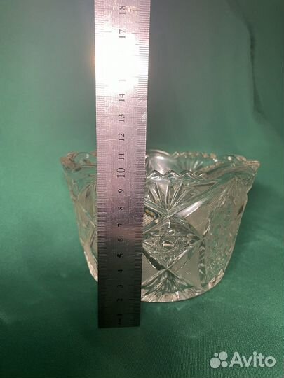 Хрустальная ваза салатница