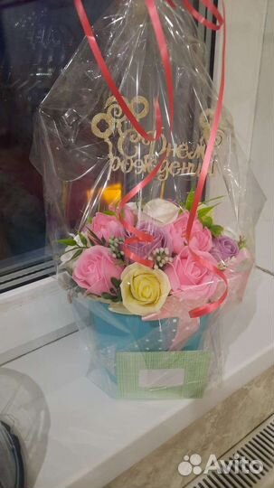 Срочная доставка цветов.Цветы из мыльной основы