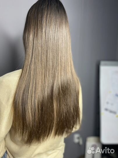 Кератиновое выпрямление волос