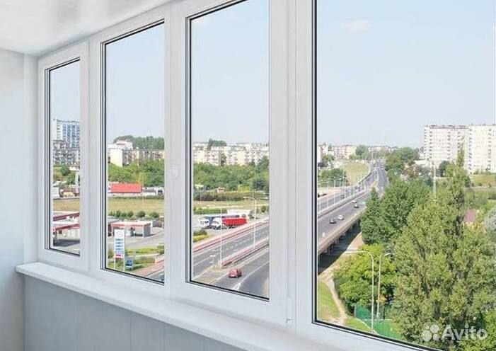 Остекление окон и балконов пвх