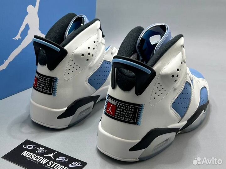 Кроссовки Nike Air Jordan 6 Retro UNC Home