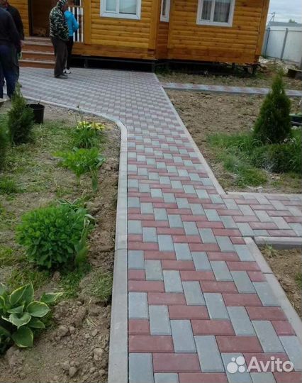 Укладка тротуарной плитки