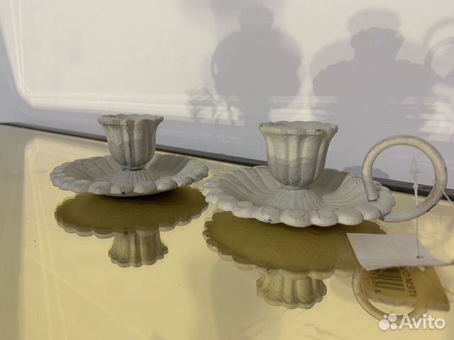 Чугунный подсвечник набор 2 шт