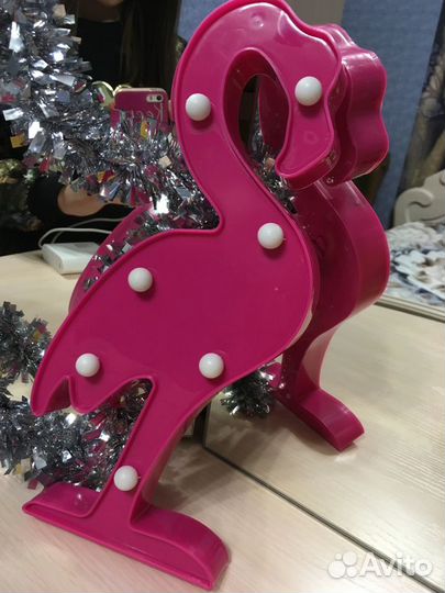 Светодиодный светильник фламинго