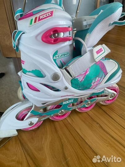 Роликовые коньки детские раздвижные Roces Yuma Gir