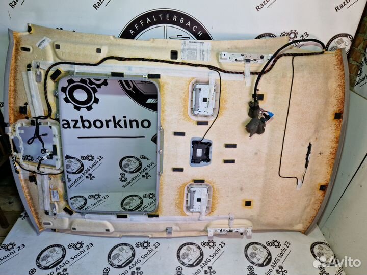 Обшивка потолка серая long для Mercedes W221