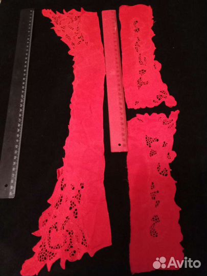 Старинный воротник ришелье на крепдешине