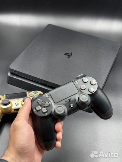 Sony PS 4 slim 1tb + 2 джойстика