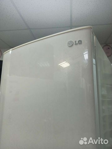 Холодильник LG no frost бежевый мрамор