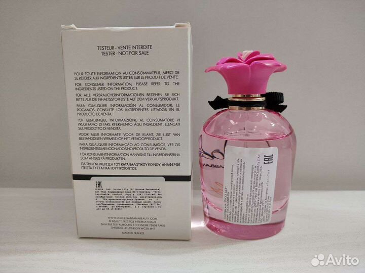 Туалетная вода Dolce gabbana Lily оригинал тестер