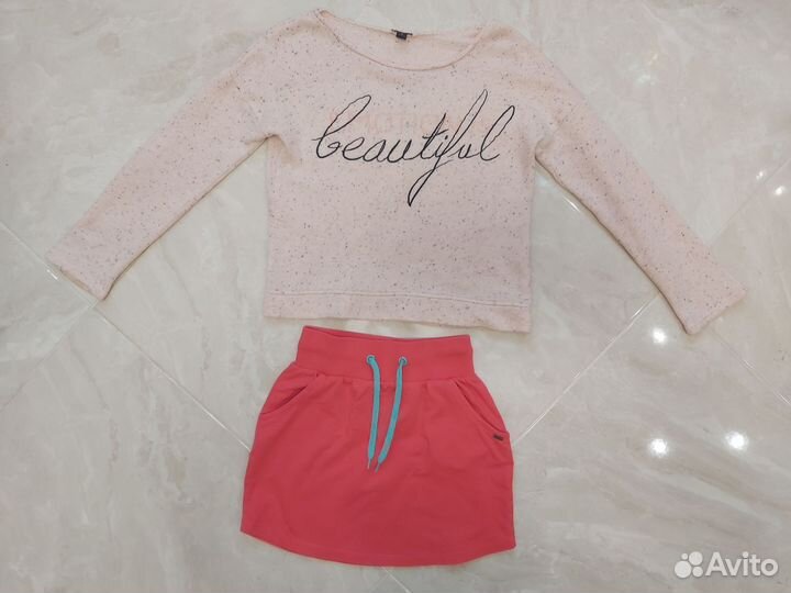 Одежда для девочки пакетом р. 128-134