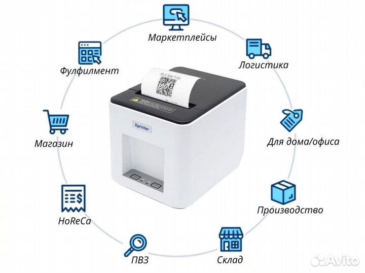 Термопринтер Xprinter v3
