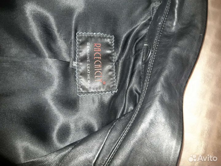 Пиджак кожаный