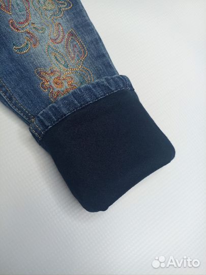 Джинсы утепленные для девочки 98 116