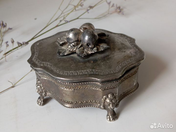 Шкатулка и чайник Англия Шеффилд