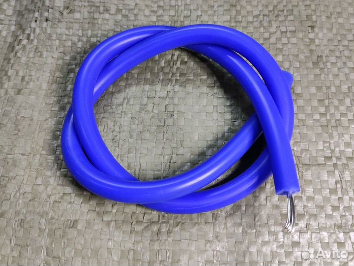 Провод высоковольтный для мотоцикла, силикон синий