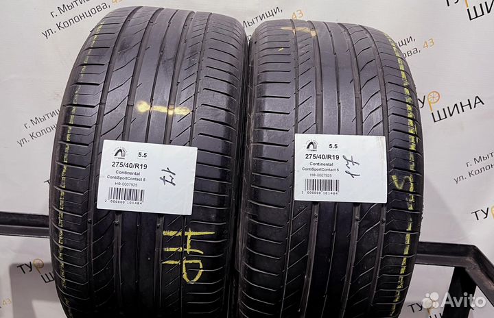 Continental ContiSportContact 5 275/40 R19 94Y