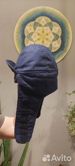 Шапка зимняя синяя Bundeswehr Moleskin