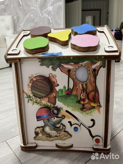 Бизиборд домик со светом