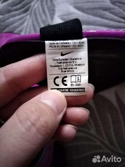 Щитки футбольные детские nike