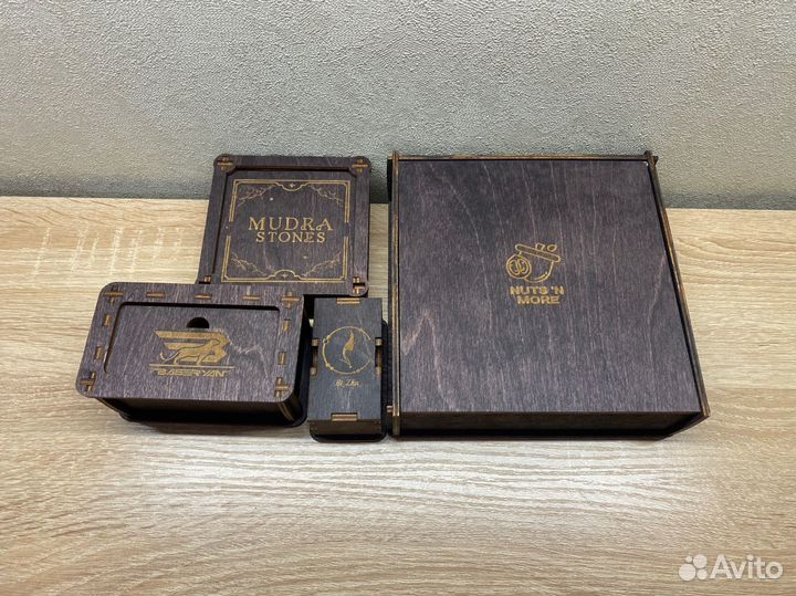 Коробки из фанеры и дерева с вашим логотипом