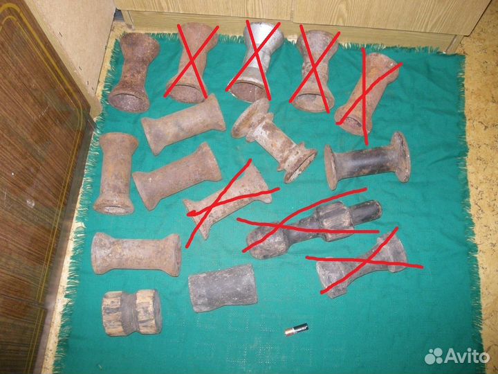 Каток для ухвата деревянный чугунный самовывоз