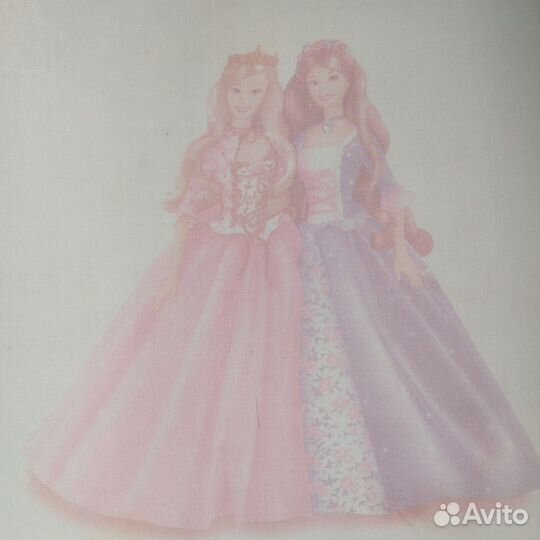 Шторы тюль бу Барби в детскую для девочки