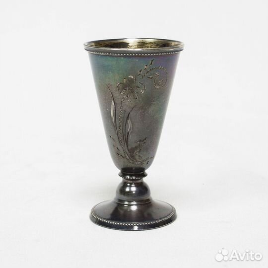 Набор стопок 5 шт, серебро 875 пр, звезда, 156 гр