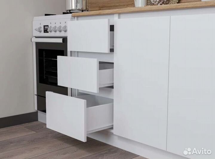 Кухня 2.0 метра белая матовая не Икеа
