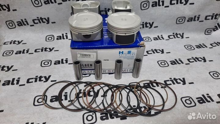 Поршня комплект с кольцами ремонтные 0.50 Солярис
