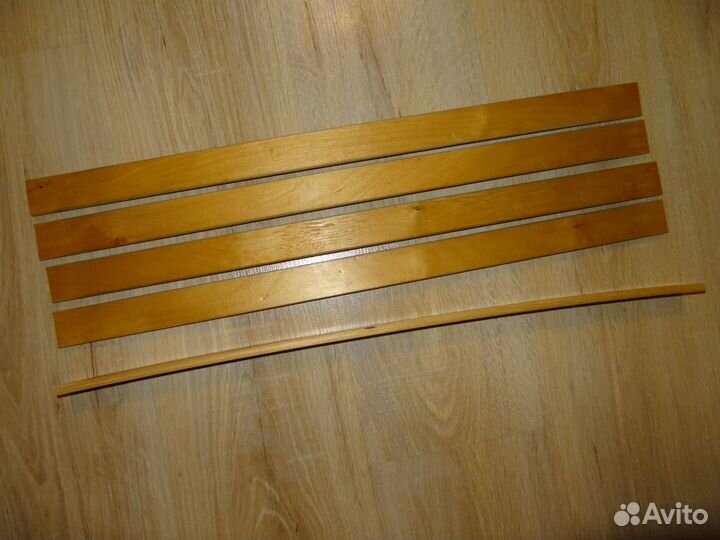 Упругие ламели для кровати 610х35х9мм