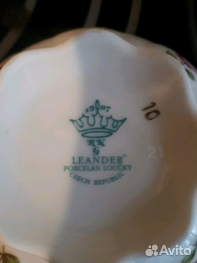 Чайный сервиз Чехия на 5 персон