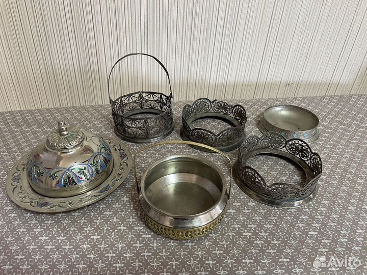 Чайник, масленка, вазочка