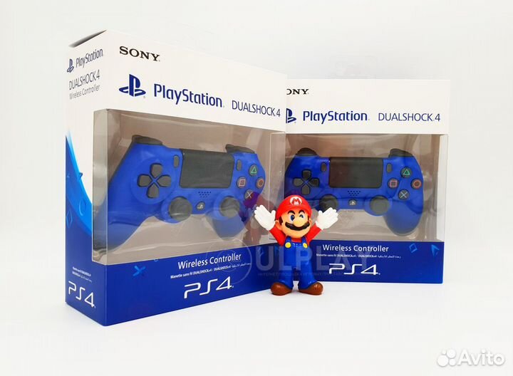 Новый джойстик PS4 Ver.2 Wave Blue v2 (CUH-zct2e)