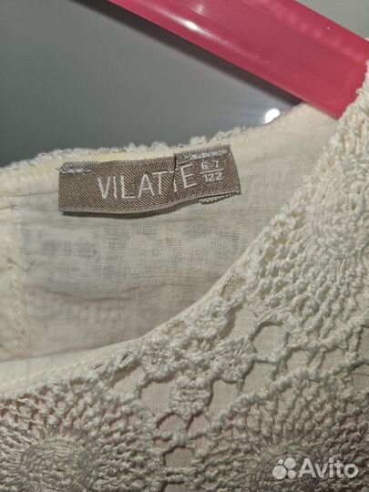 Кружевное платье для девочки 122