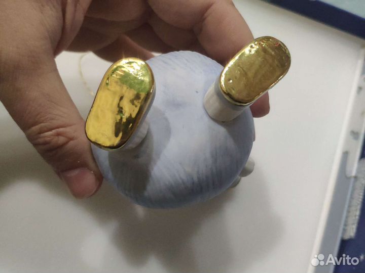 Новый набор ёлочных игрушек фарфор позолота Verzhe