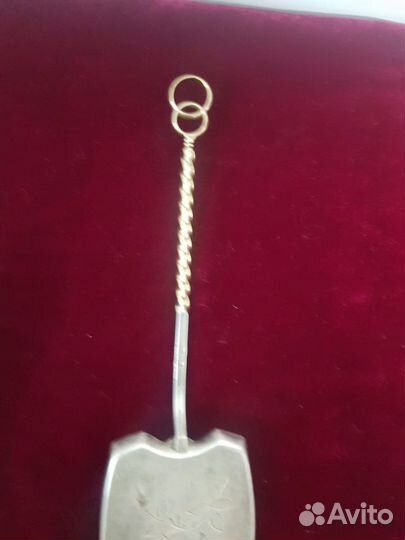 Свадебная лопатка для торта (серебро)