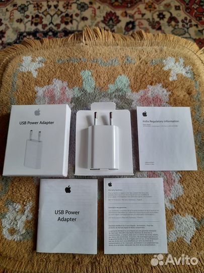 Адаптер питания Apple 5W для iPhone оригинал новый