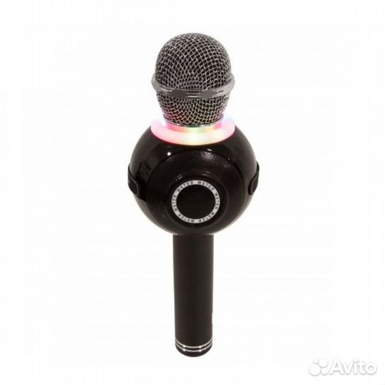 Микрофон караоке WS-878 с подсветкой, черный